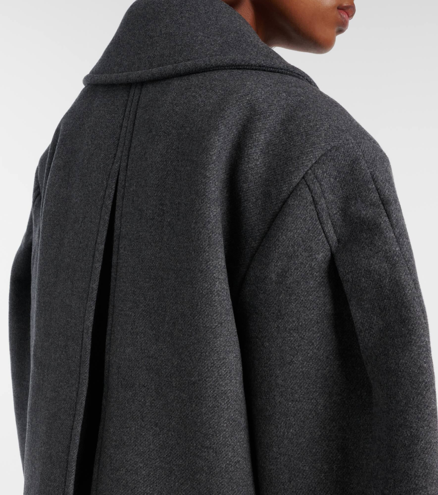 Oversized wool-blend peacoat - 5
