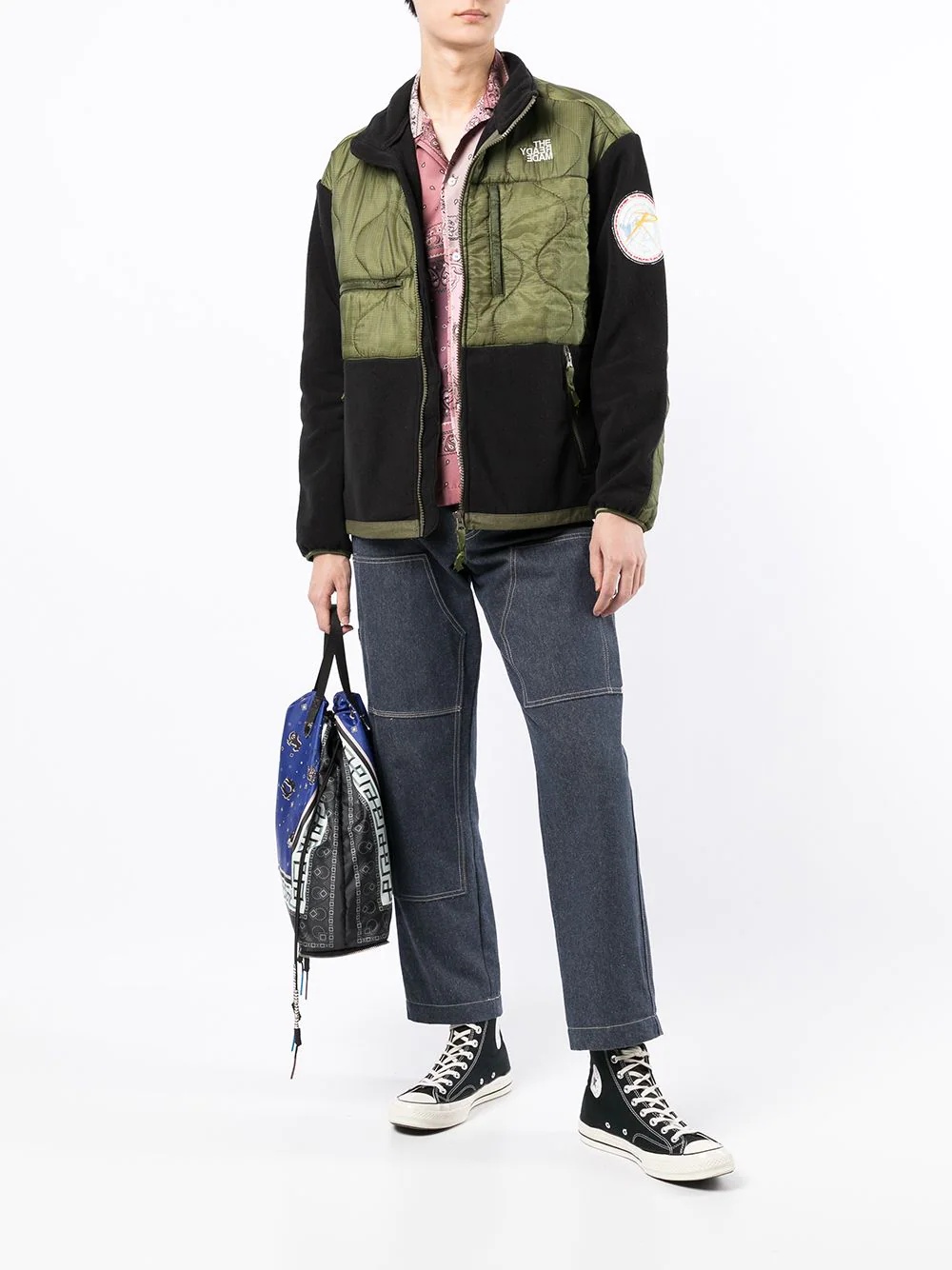 colour-block panelled jacket - 2