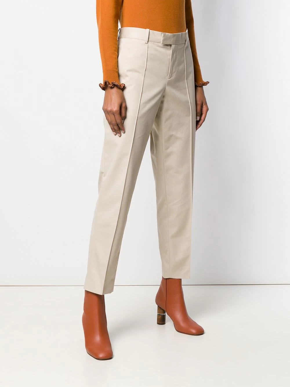 cropped tapered trousers - 3