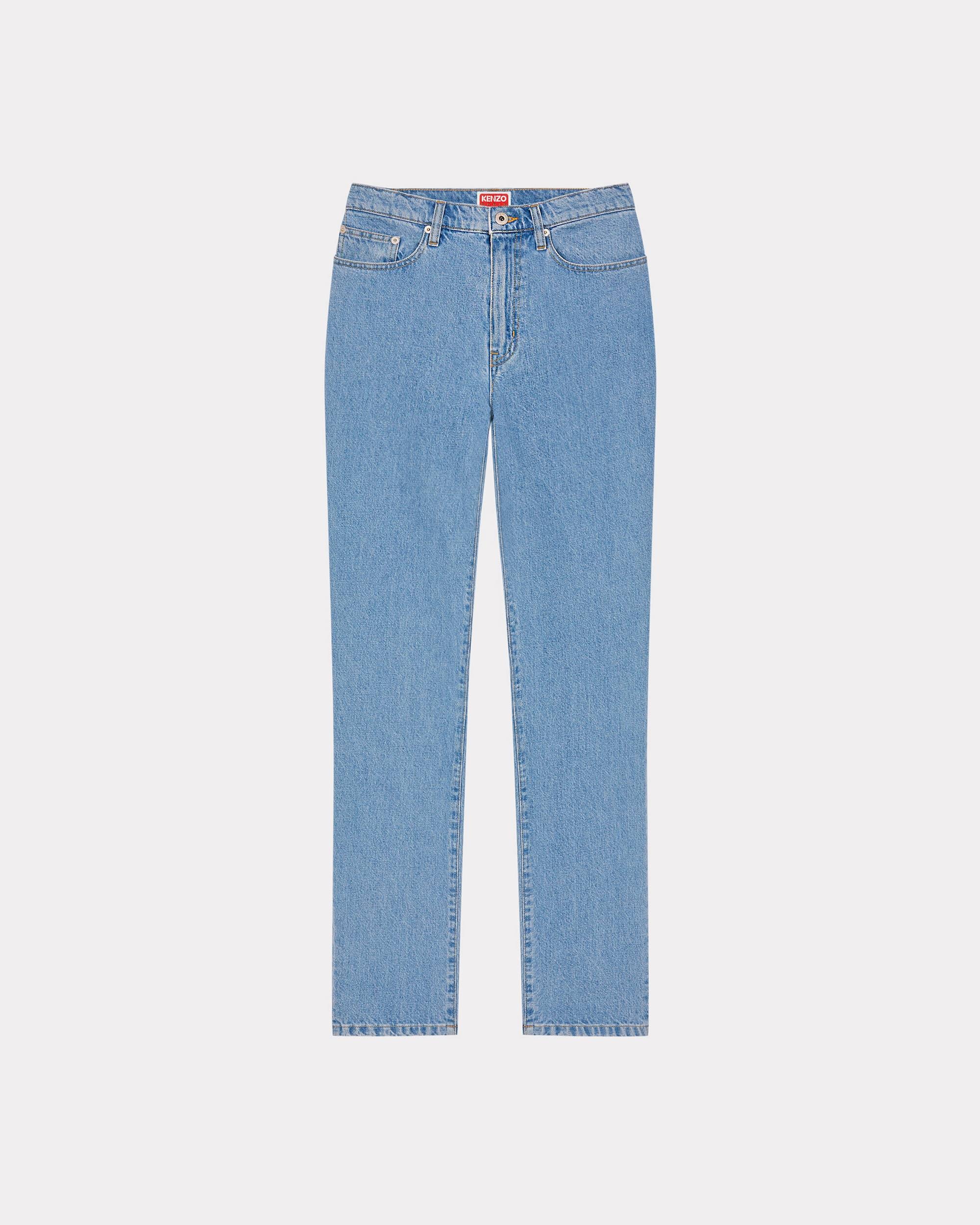 'Year of the Dragon' cropped embroidered ASAGAO jeans - 1