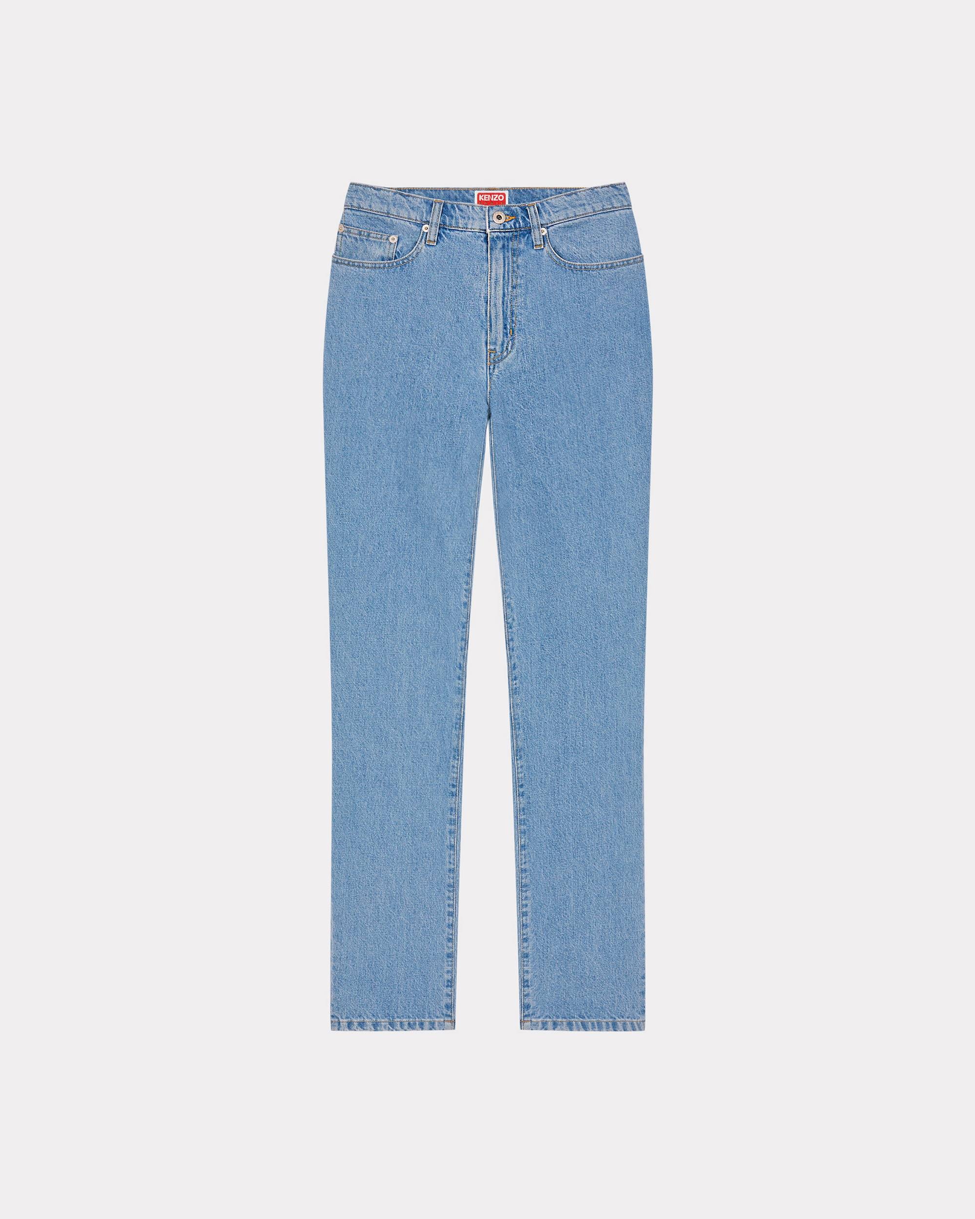 'Year of the Dragon' cropped embroidered ASAGAO jeans - 1