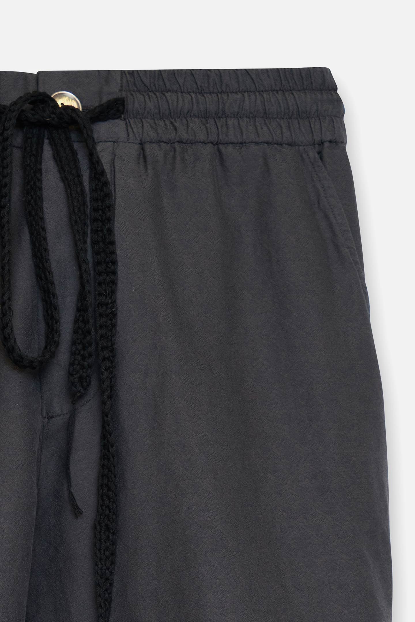 JAQUARD SILK DRAWSTRING SHORT - 4