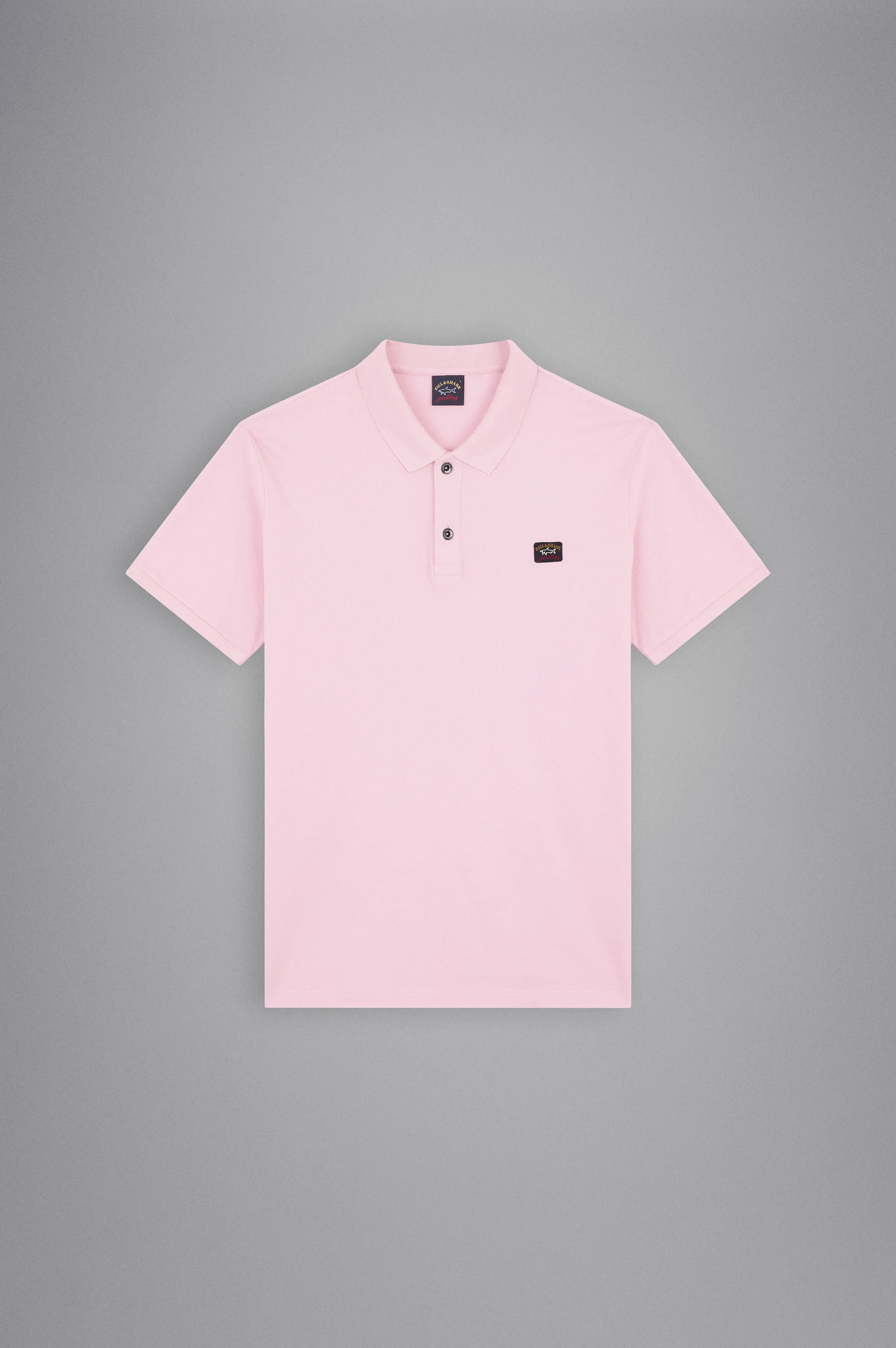 COTTON PIQUÉ POLO WITH ICONIC BADGE - 1