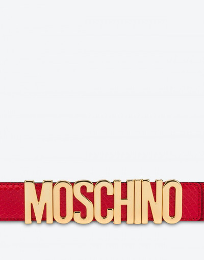 Moschino BELT WITH PYTHON PRINT outlook