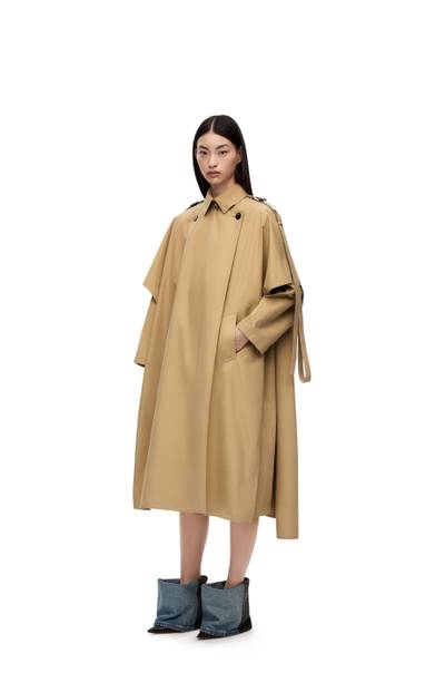 Loewe Cape coat in cotton outlook