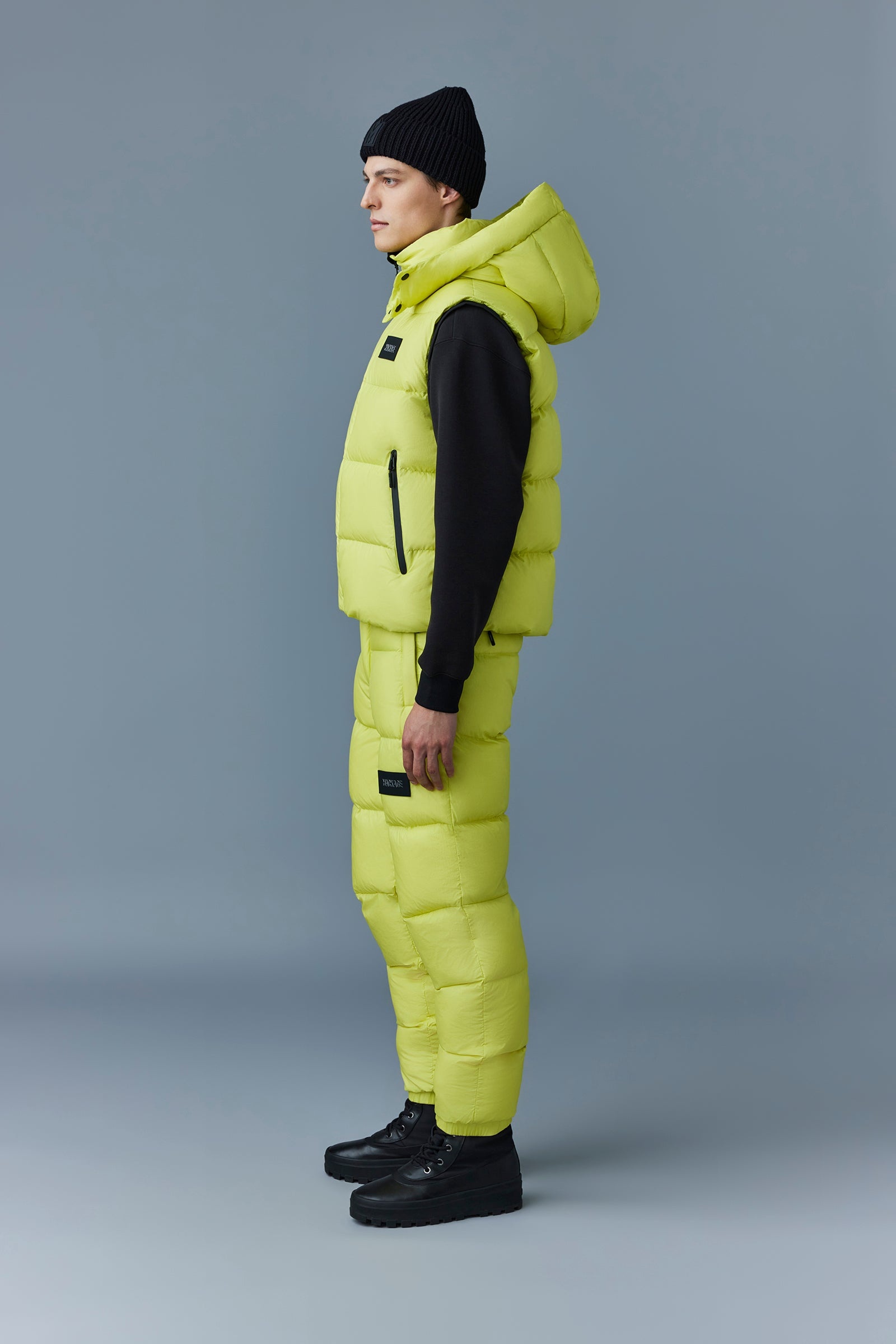 HUGH Down vest with removable hood - 3
