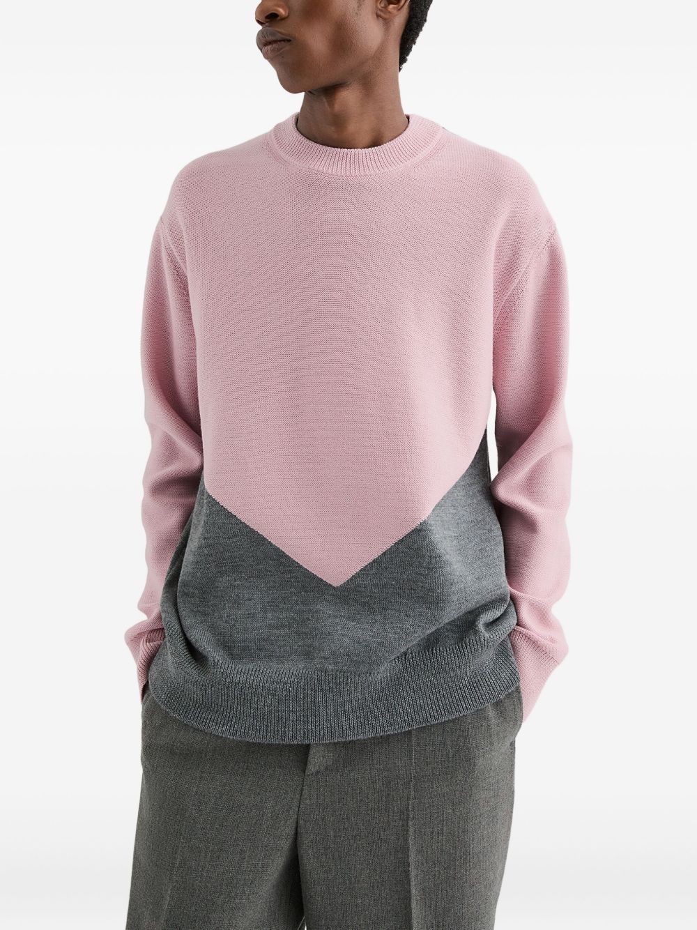 colourblock sweater - 3