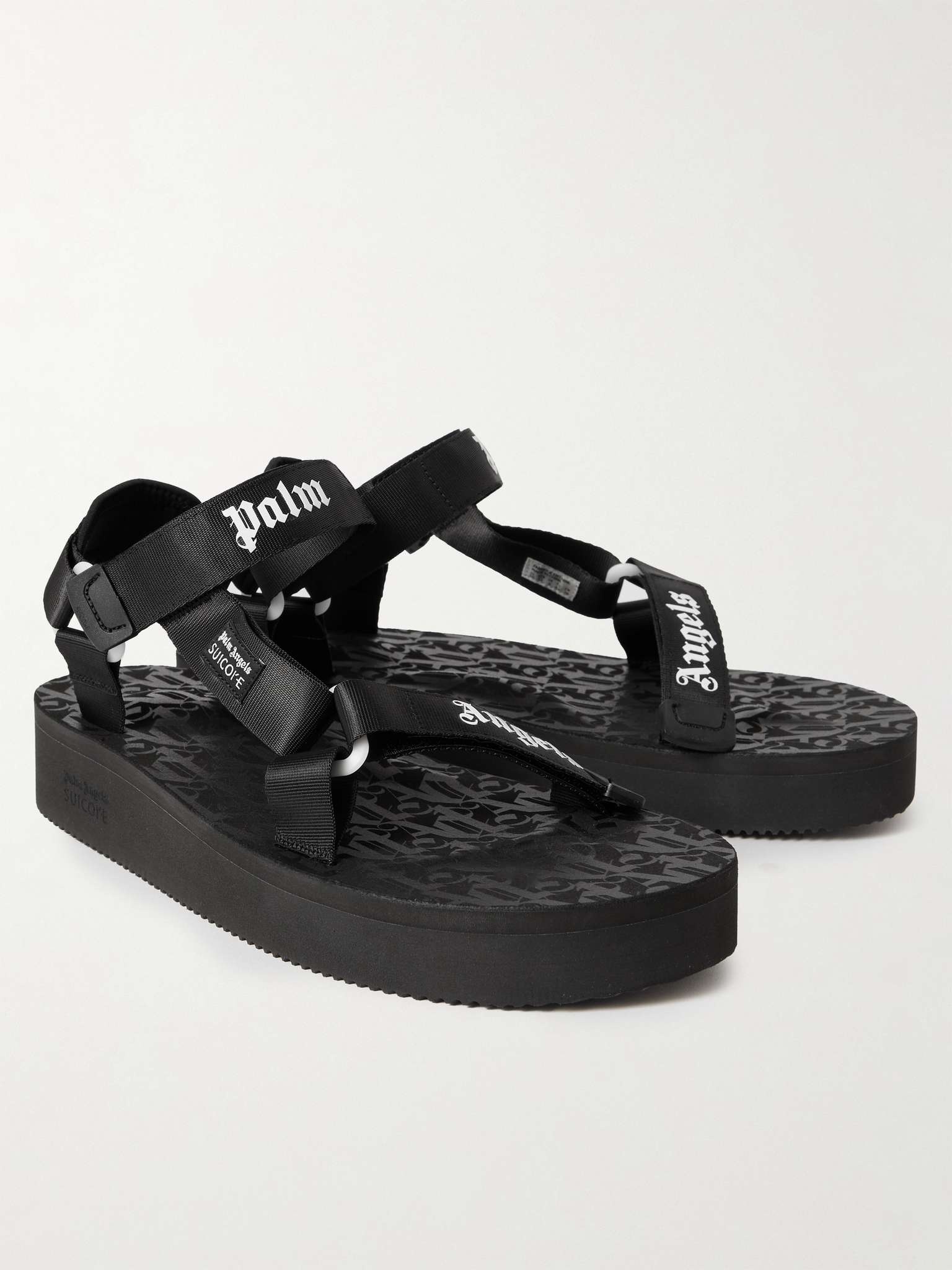 + Suicoke Depa Logo-Print Webbing-Trimmed Rubber Sandals - 4