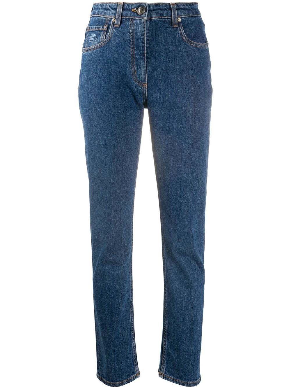 high rise slim fit jeans - 1