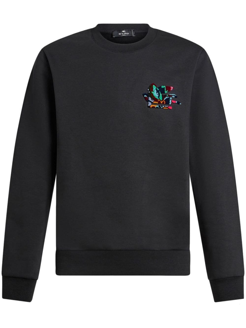 Pegaso-appliquÃ© crew-neck sweatshirt - 1