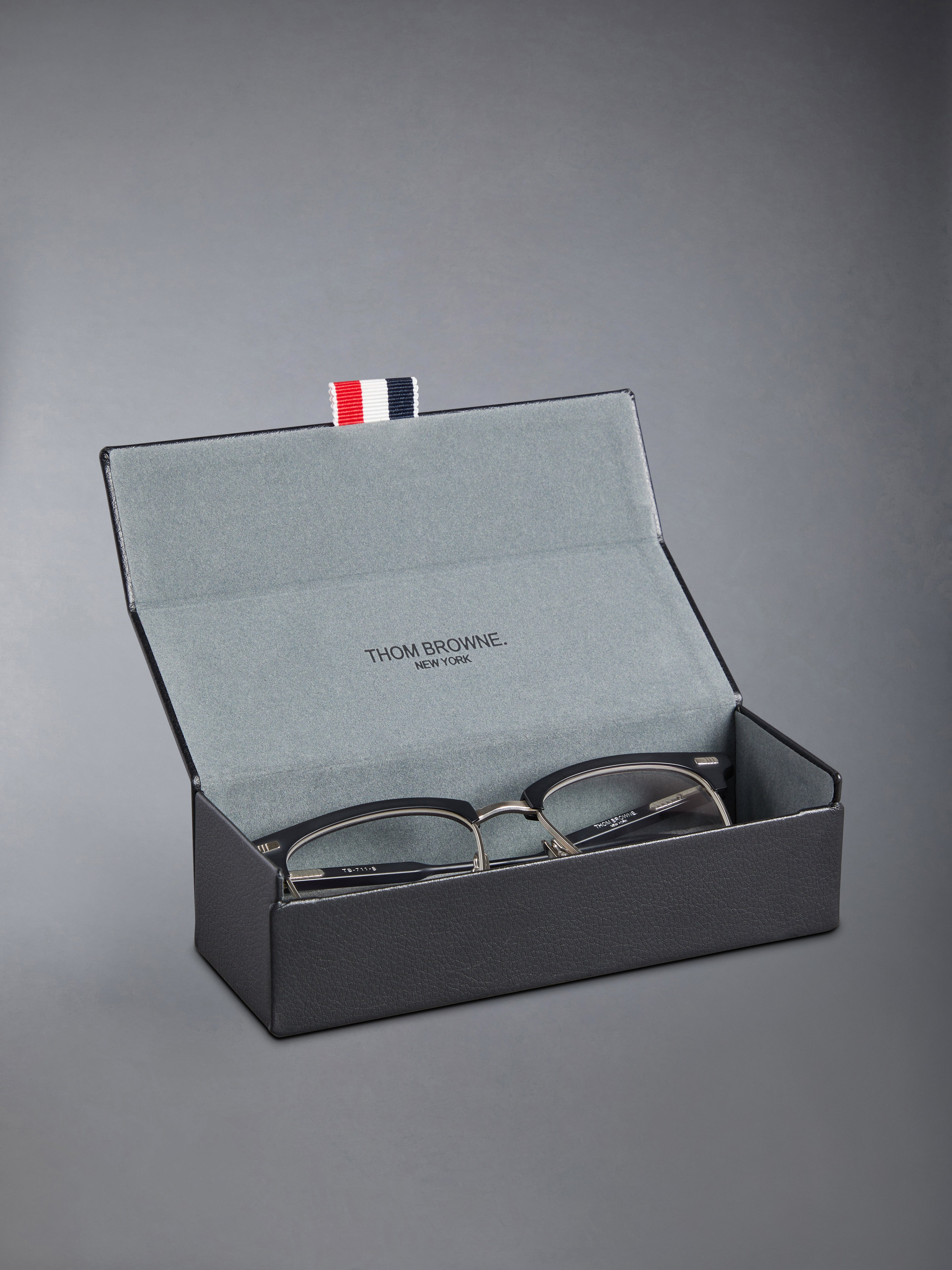 ACETATE AND TITANIUM RECTANGULAR EYEGLASSES - 6