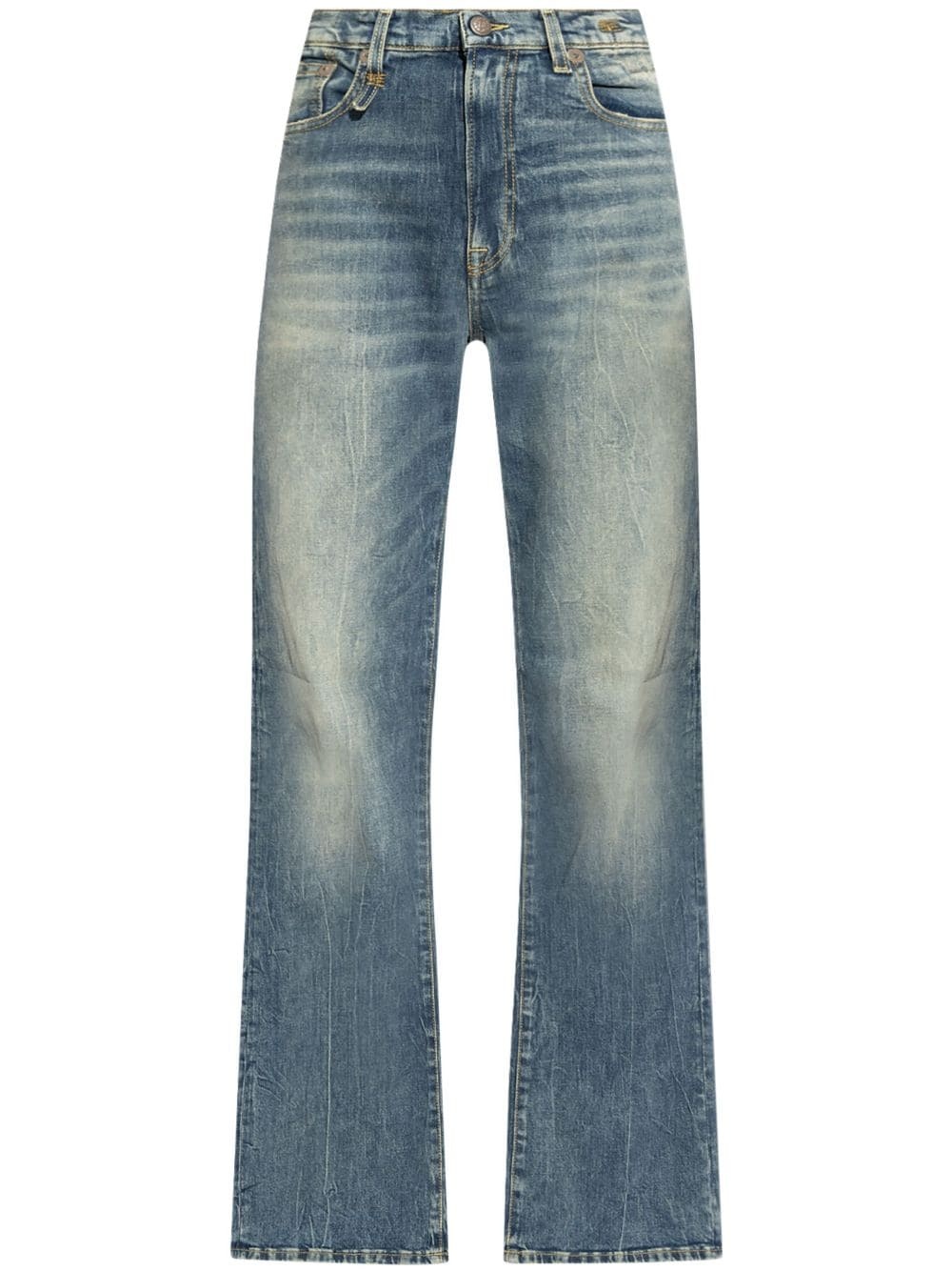 logo patch jeans - 1
