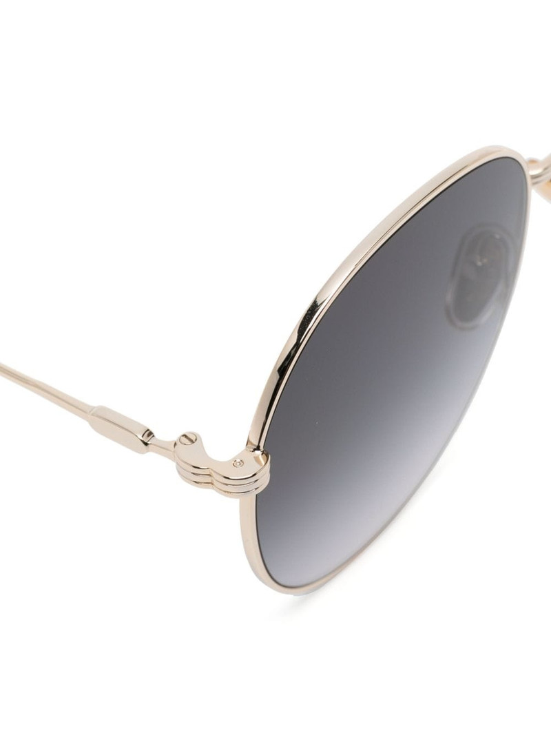 logo-engraved pilot-frame sunglasses 3