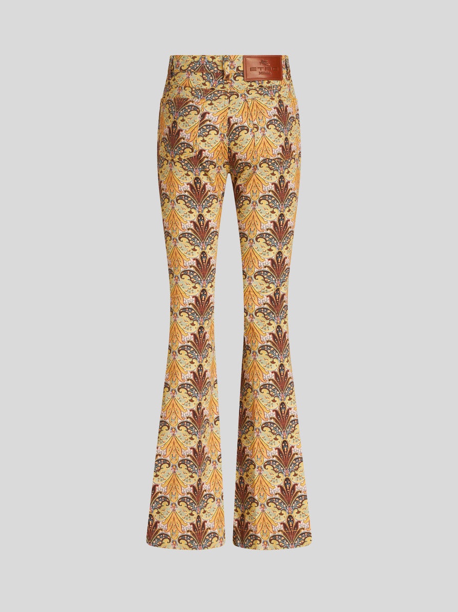 PAISLEY PRINT JEANS - 2