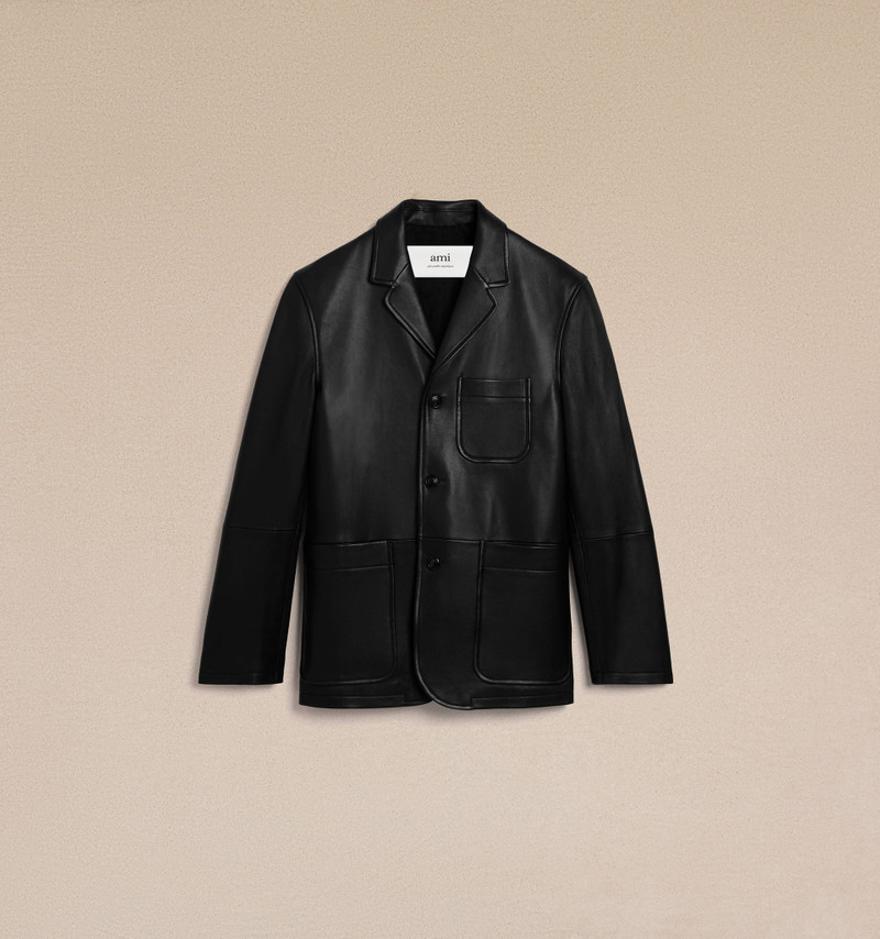 Leather Three Buttons Jackets 3