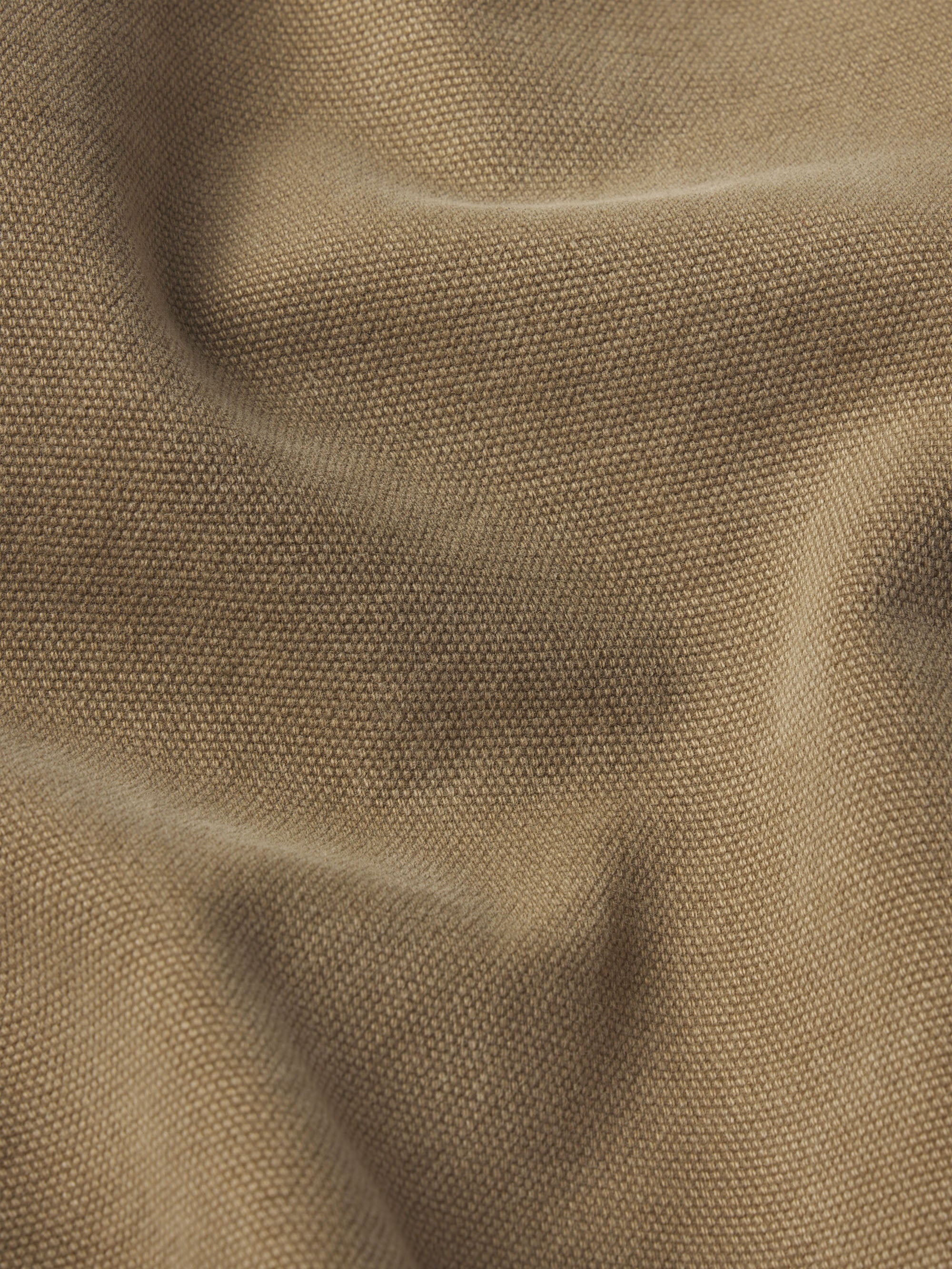 Relaxed Short Raw Hem in Light Brown - 2