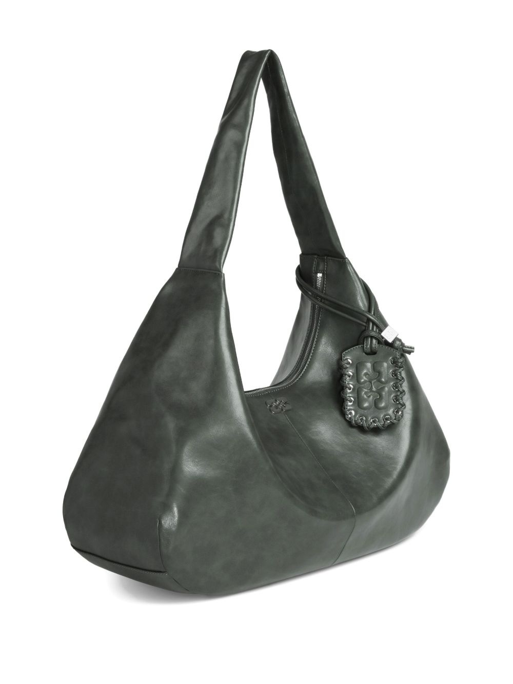 medium leather shoulder bag - 3