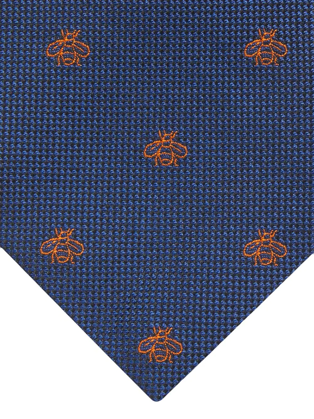 jacquard bee motif tie - 2