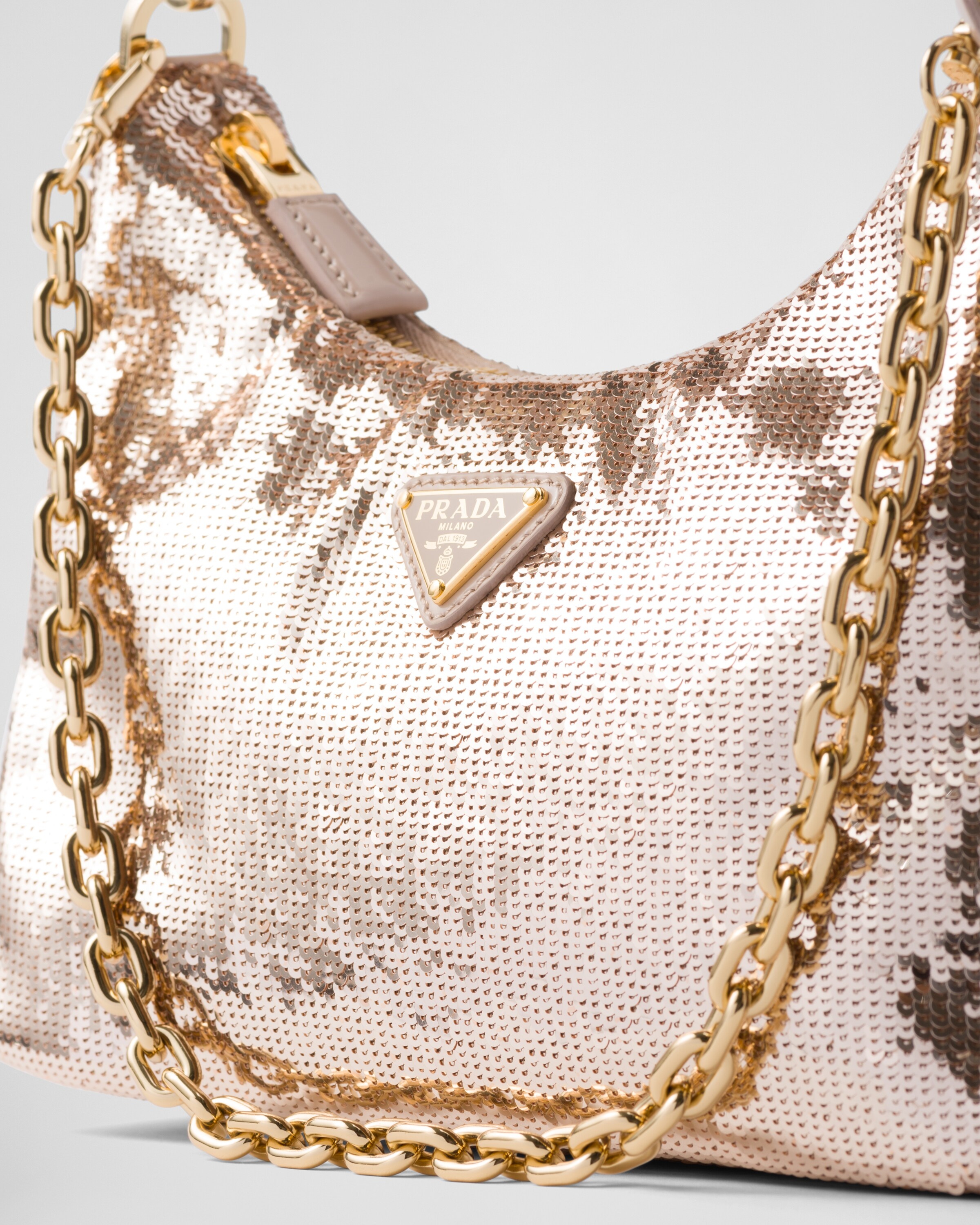 Prada Prada Re-Edition Re-Nylon and sequin mini-bag | REVERSIBLE
