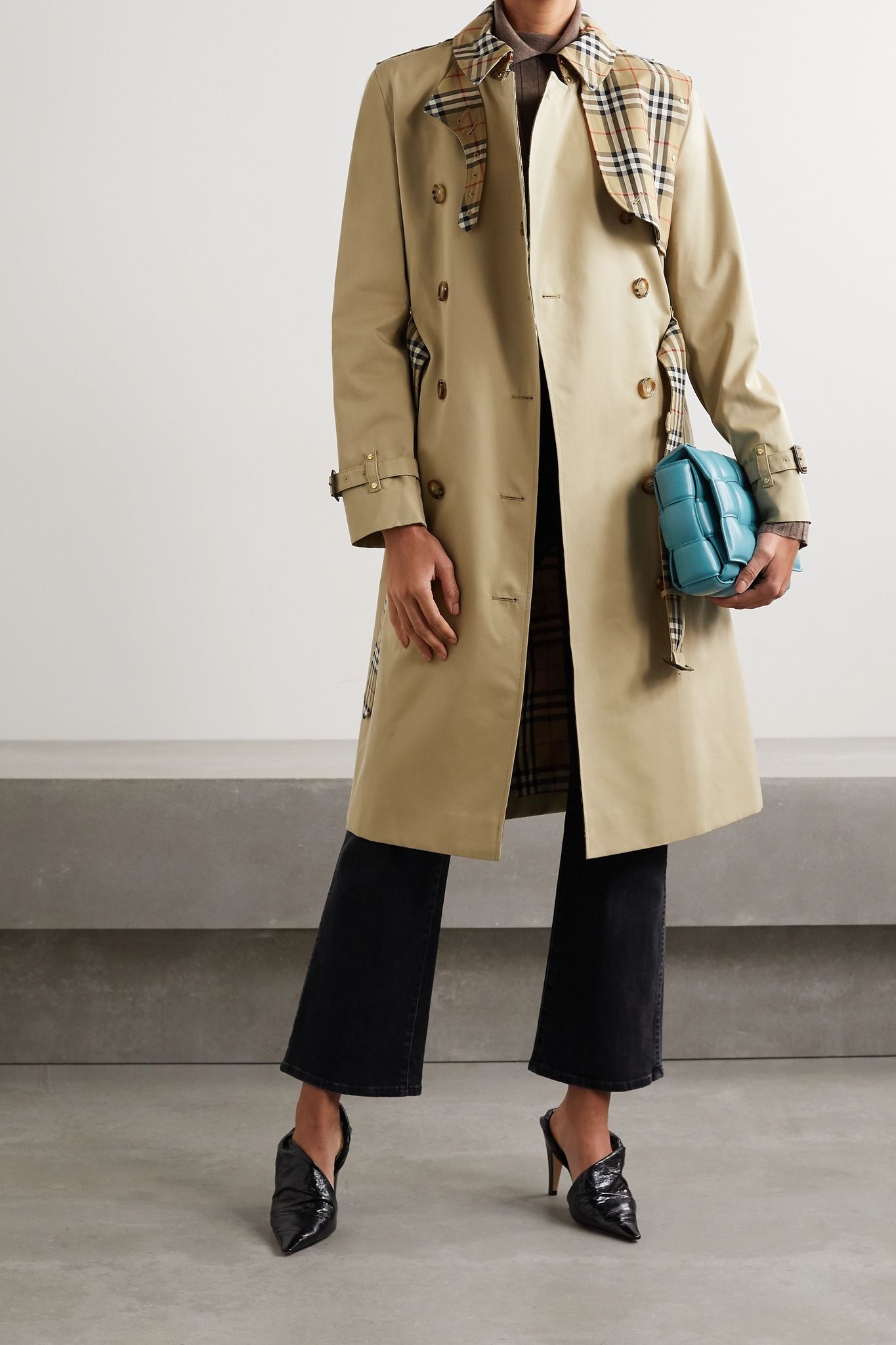 Hern embellished cotton-gabardine trench coat - 2