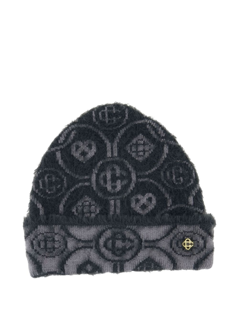 logo-pattern beanie - 1