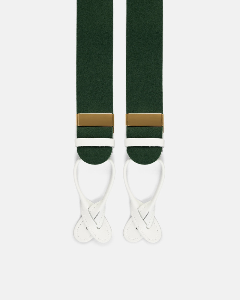 MADE-IN-ENGLAND GREEN WOOL BOXCLOTH BRACES 3