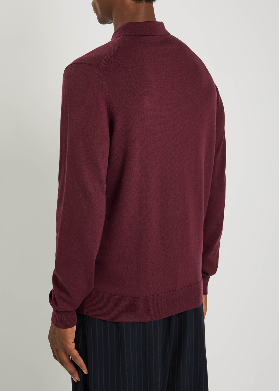 Fred Perry Logo-embroidered Wool-blend Polo Shirt - 3