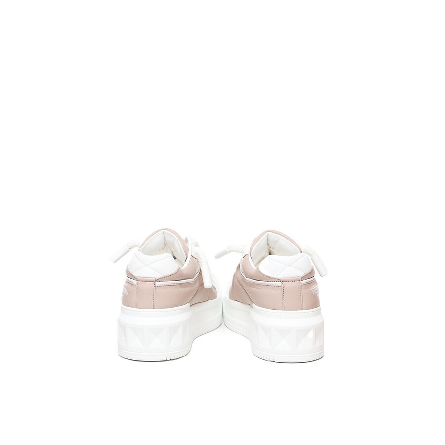 Valentino Two-Tone Leather One Stud XL Sneakers - 4