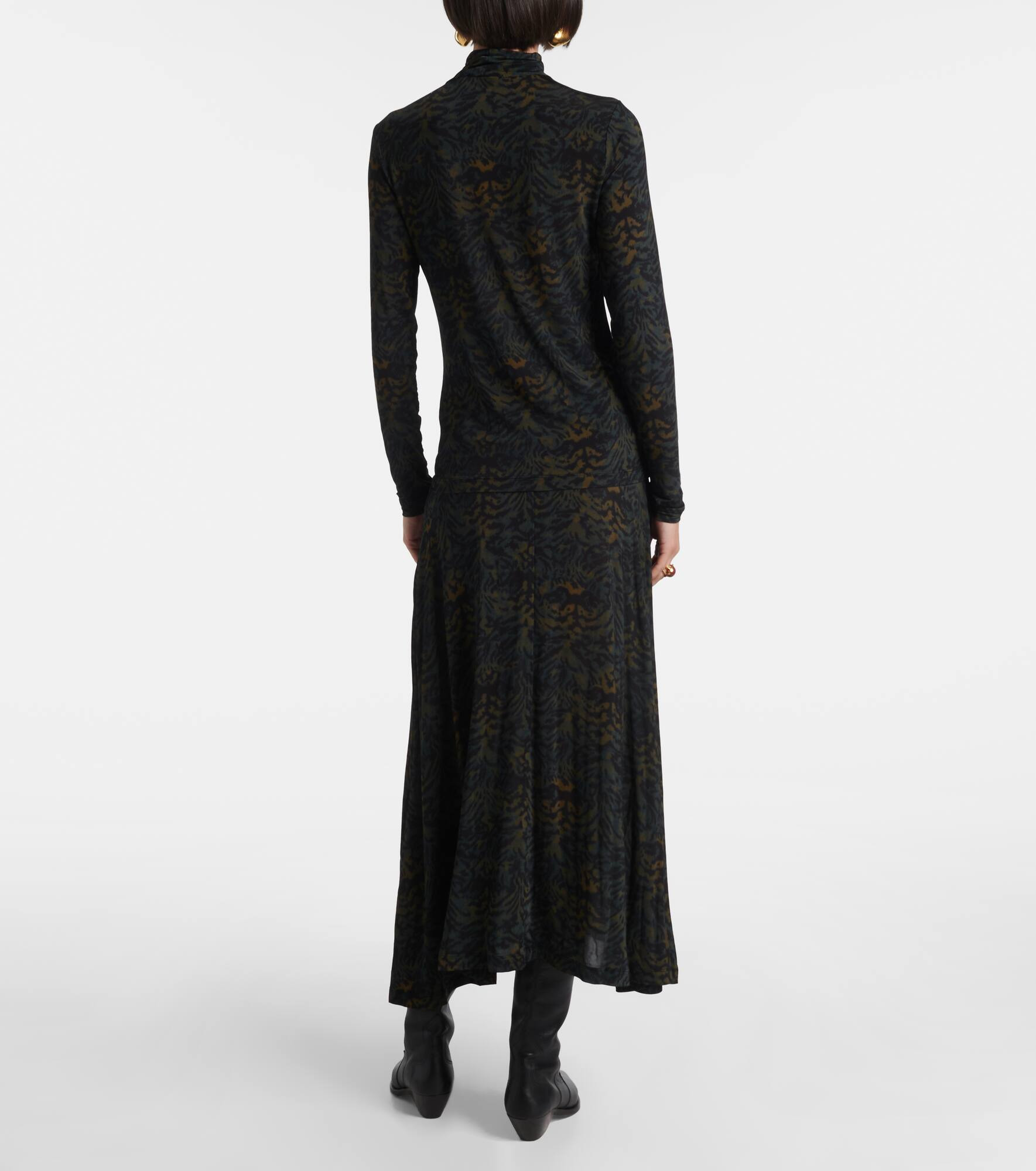 Aurelia printed jersey turtleneck top - 3