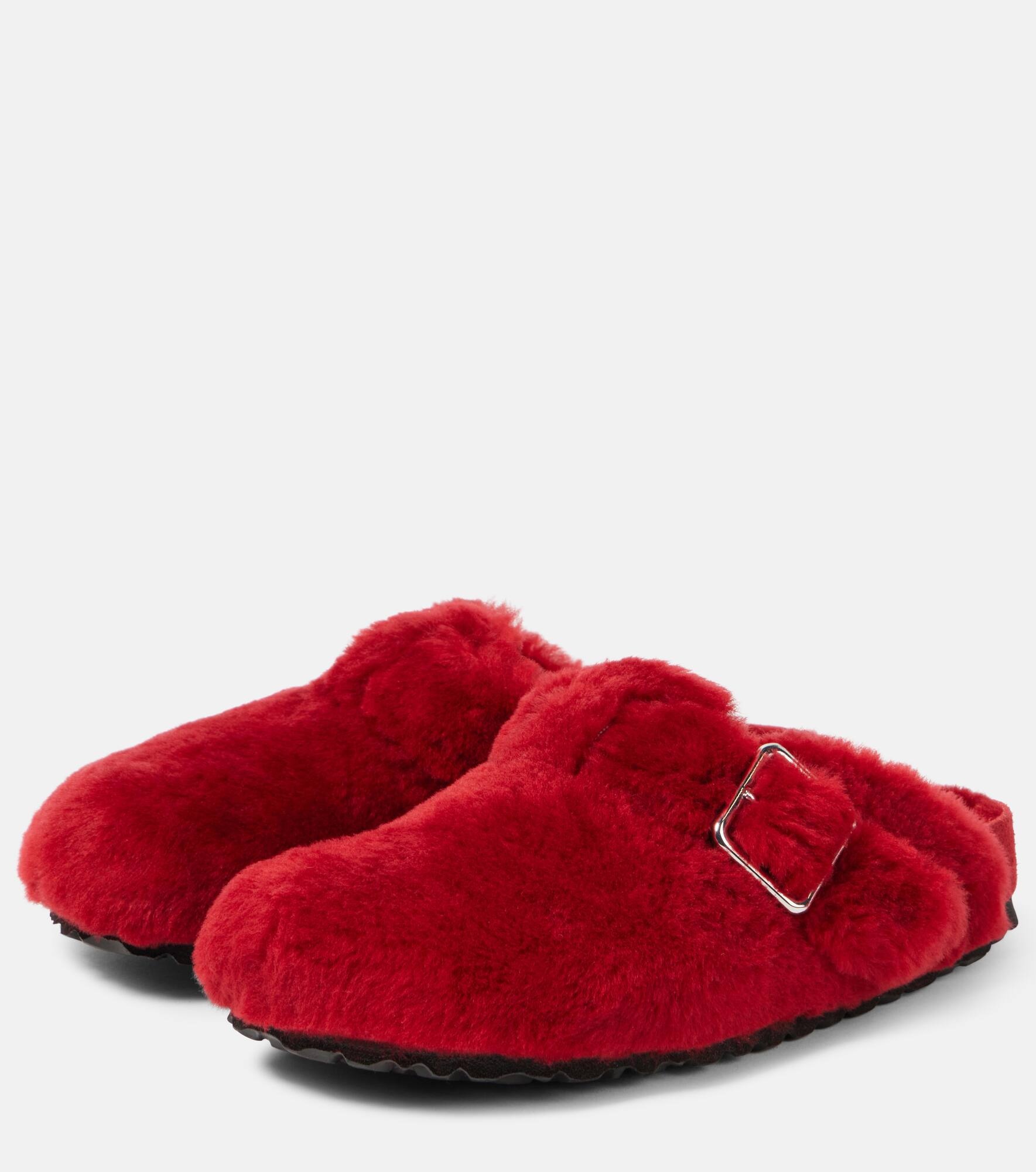 Boston shearling clogs - 4