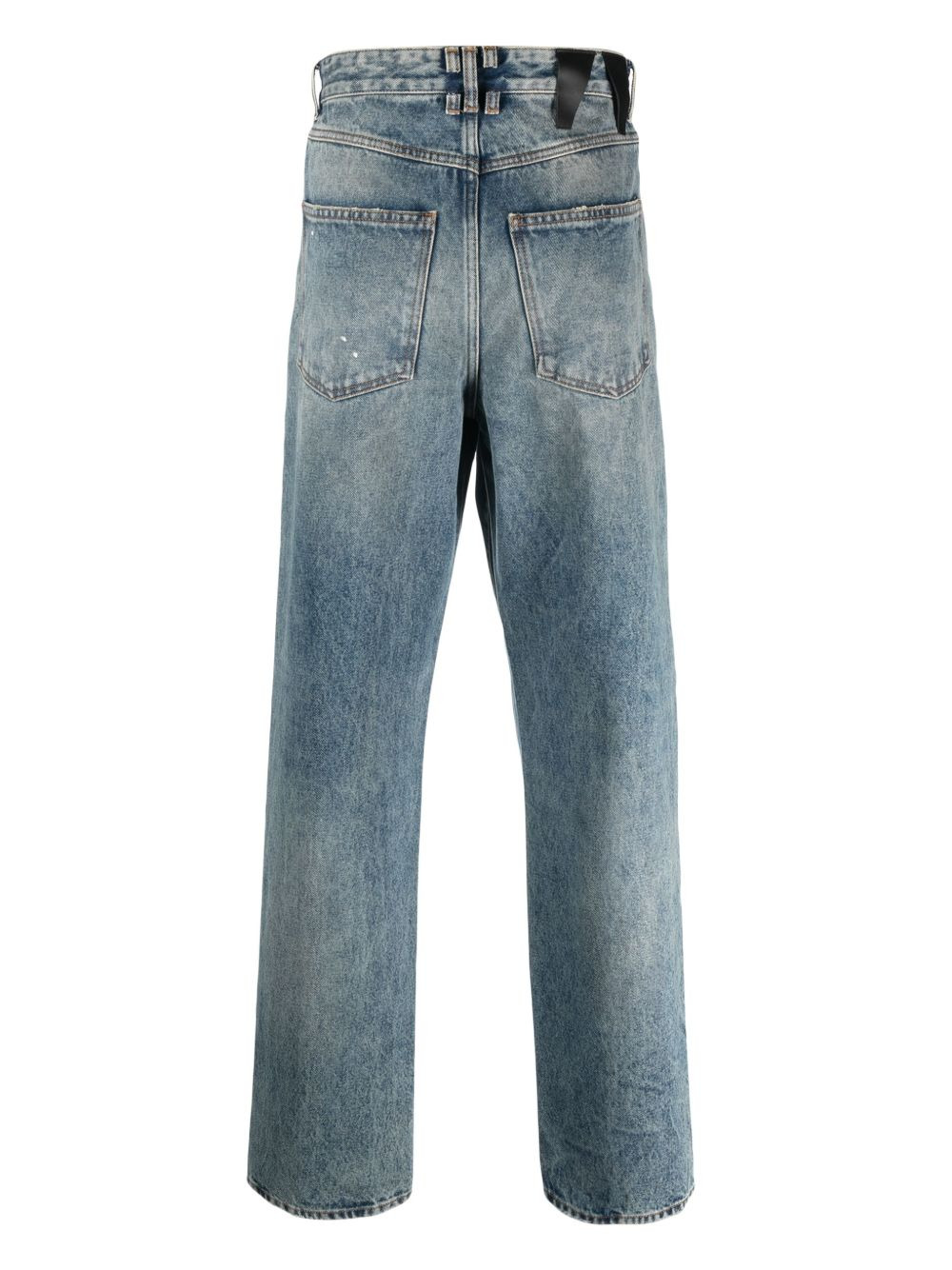 logo-patch straight-leg jeans - 2