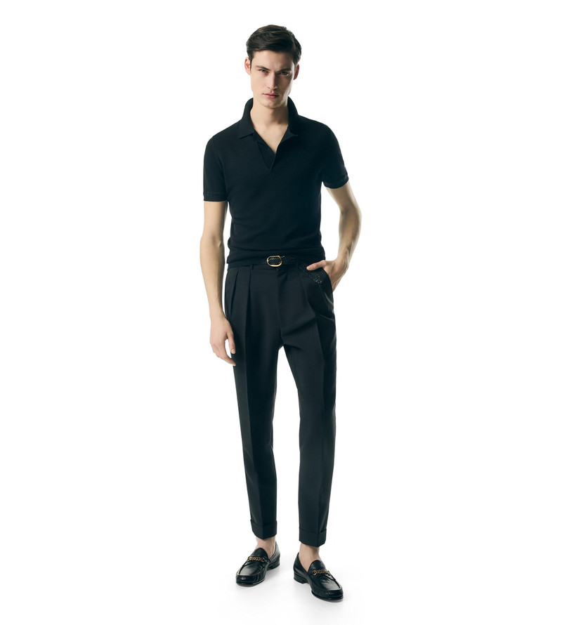 TOM FORD MICRO TEXTURED PIQUET POLO outlook