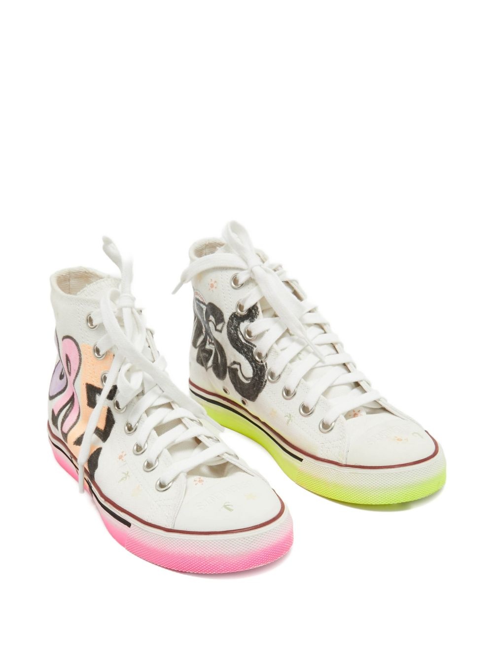 graffiti high-top sneakers - 3