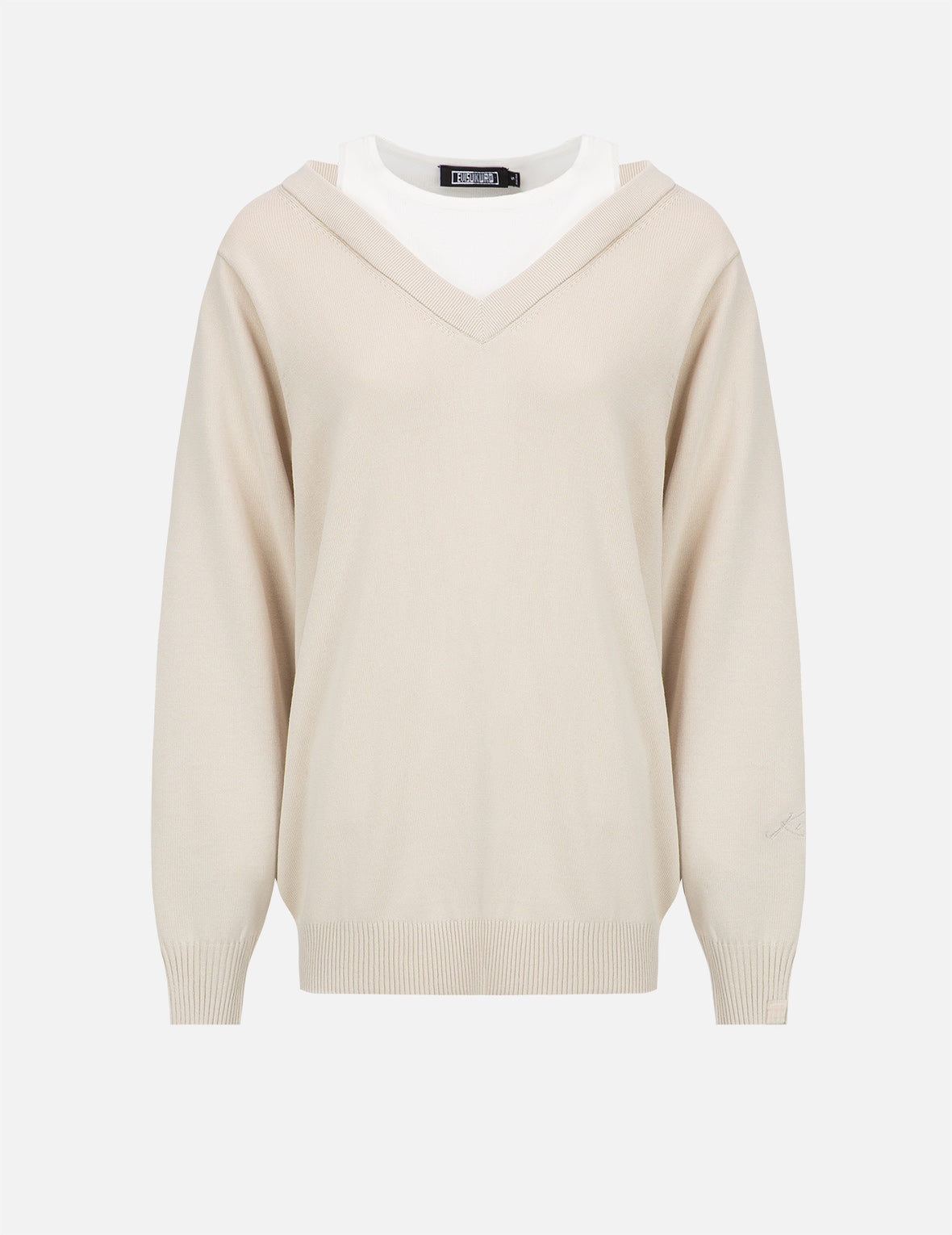 Logo Embroidery 2-in-1 Sweater - 1