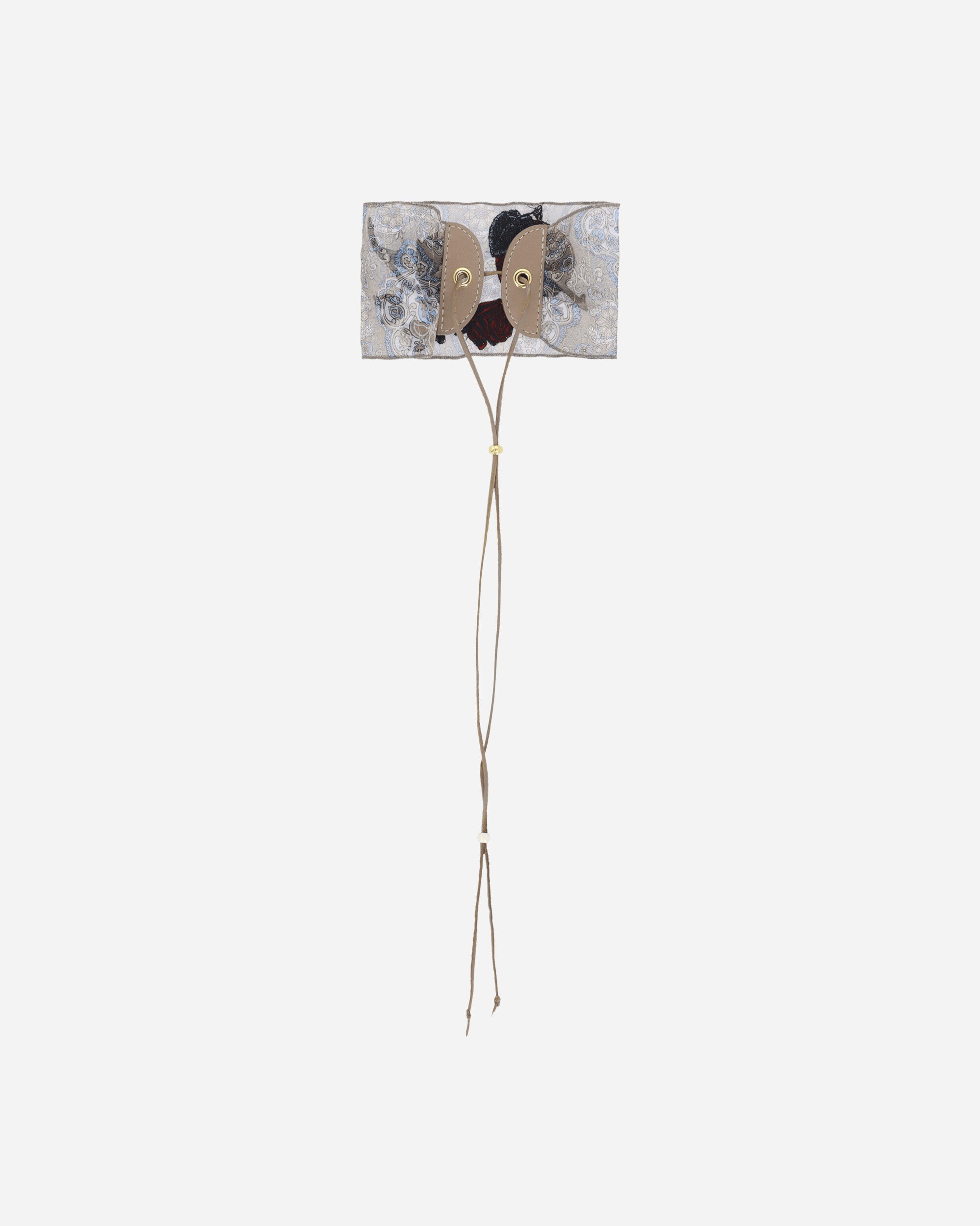 Women's Silk Choker Beige - 3