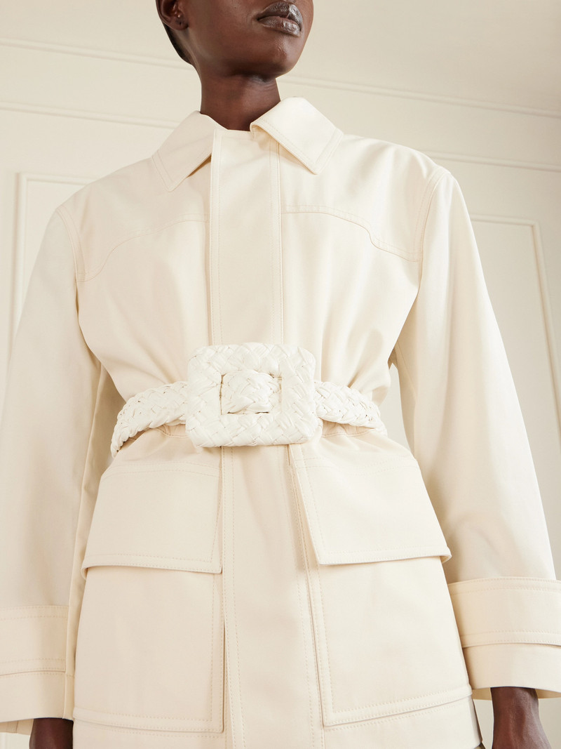 Bottega Veneta Foulard Intrecciato Leather Belt outlook