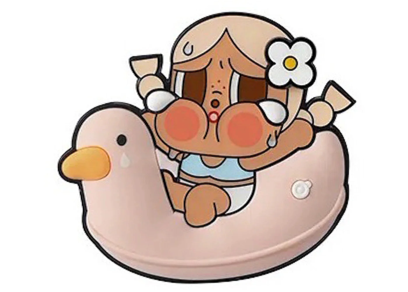 Pop Mart Crybaby Vacation Mode On Series Chilling on the Beach Fridge Magnet - 1