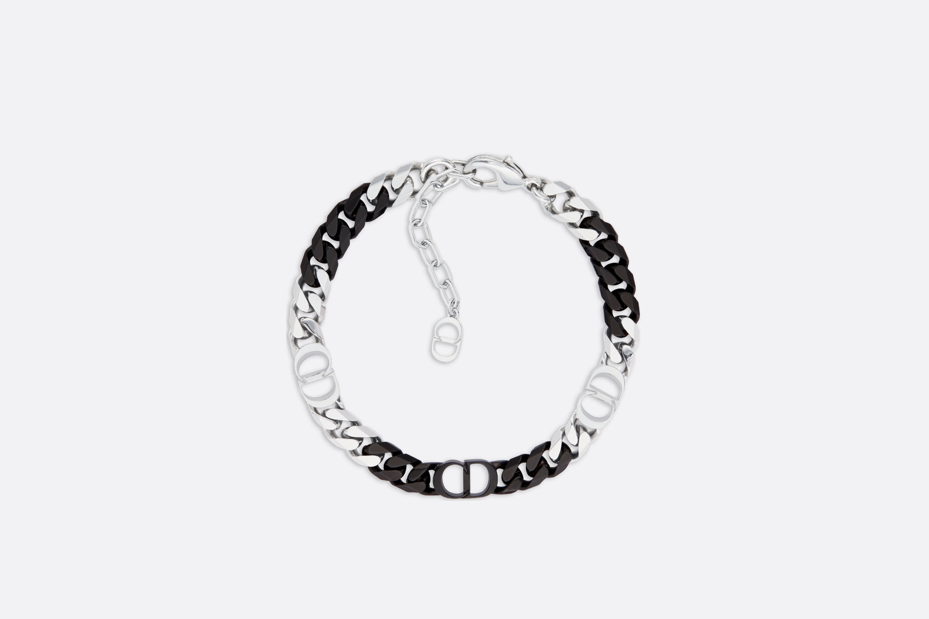 Dior Men's CD Icon Braided Leather Bracelet