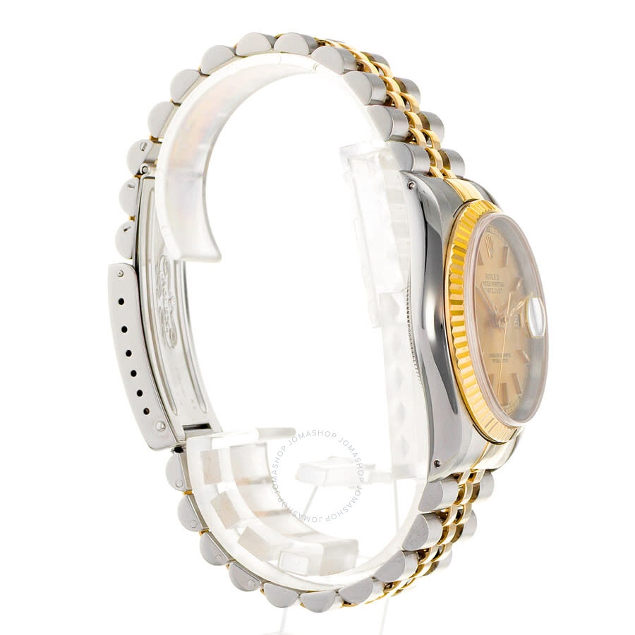 Pre-owned Rolex Datejust 26 Automatic Chronometer Gold Dial Ladies Watch 69173 CSJ - 6