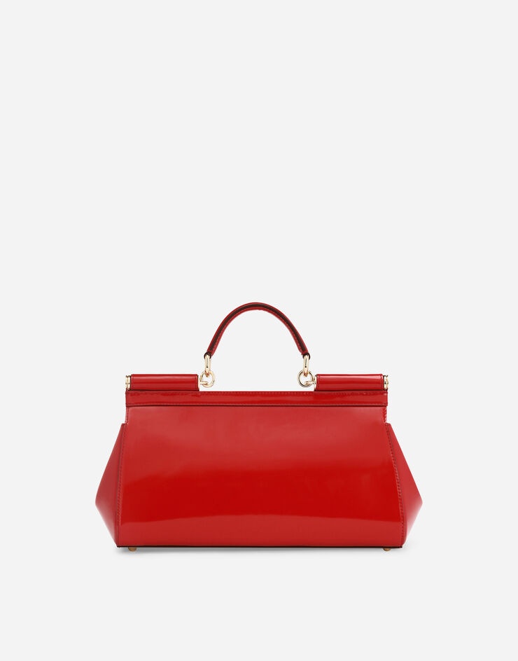 Medium Sicily bag in polished calfskin - 4