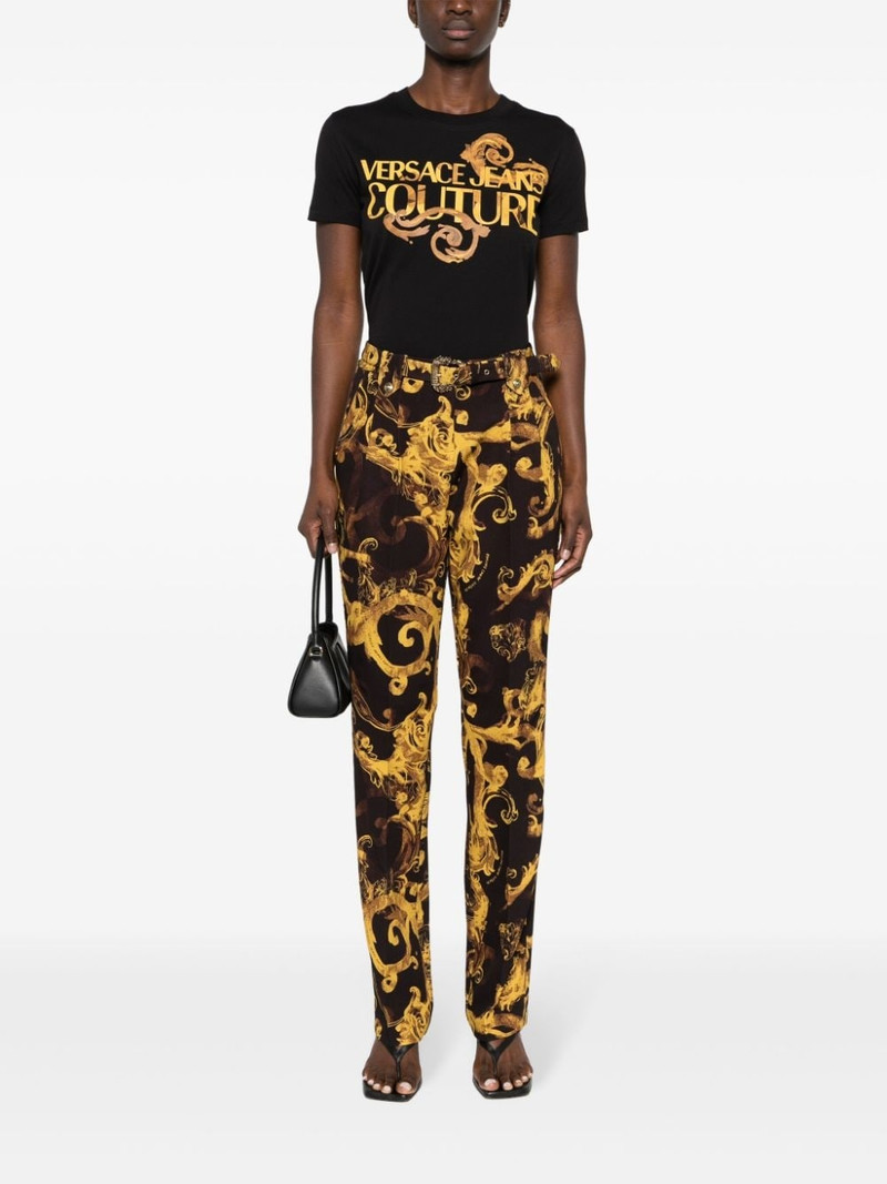 VERSACE JEANS COUTURE logo-print cotton T-shirt outlook