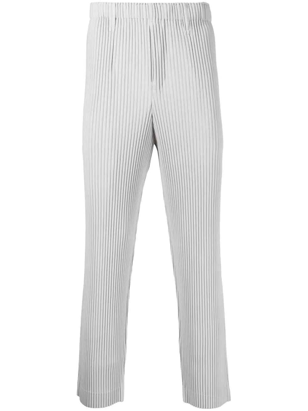 straight-leg plissé trousers - 1