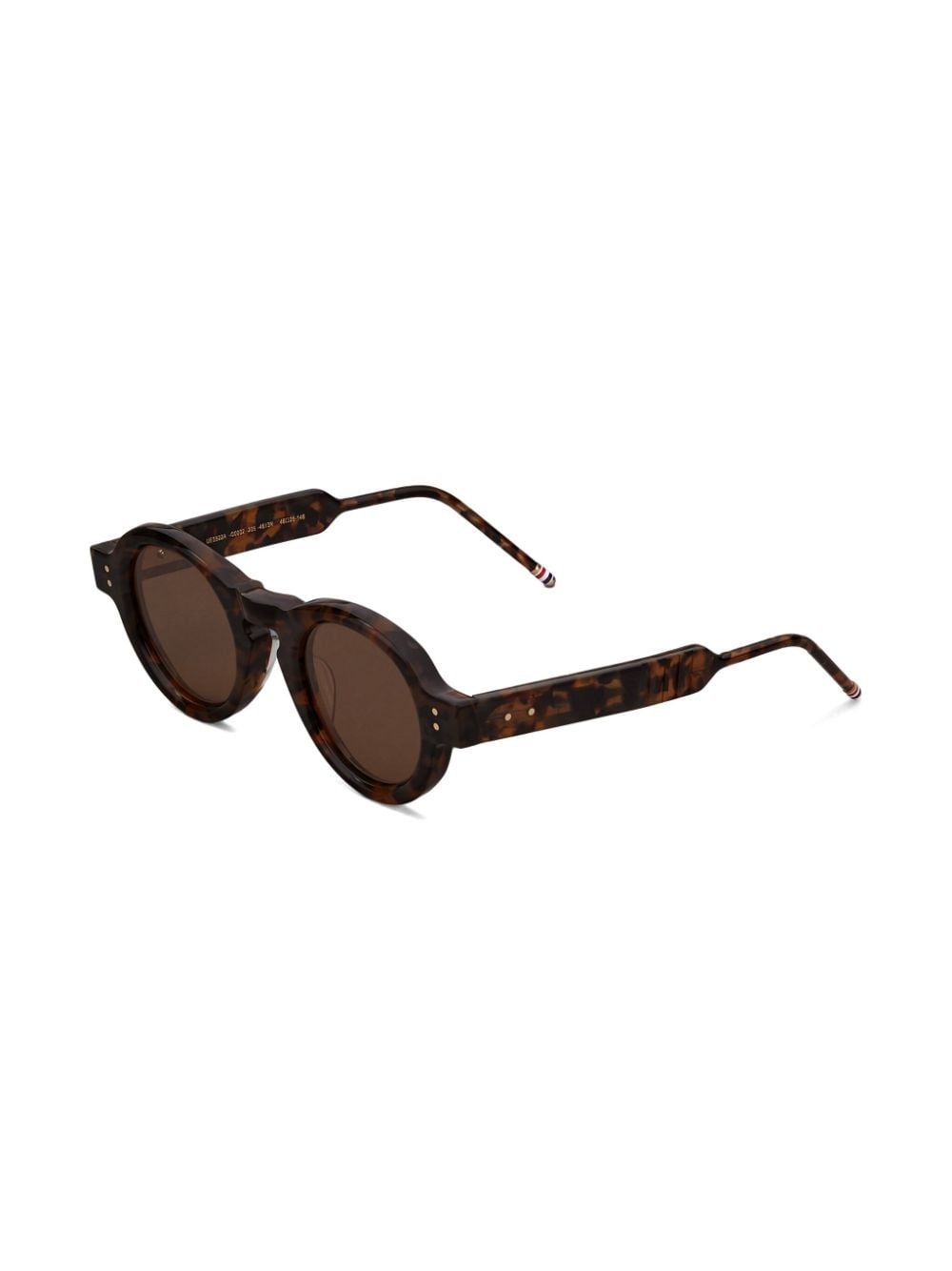 tortoiseshell round-frame sunglasses - 2