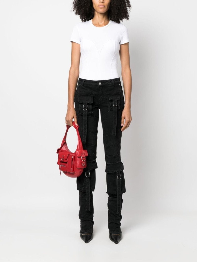 Blumarine embossed-detailing cotton T-shirt outlook