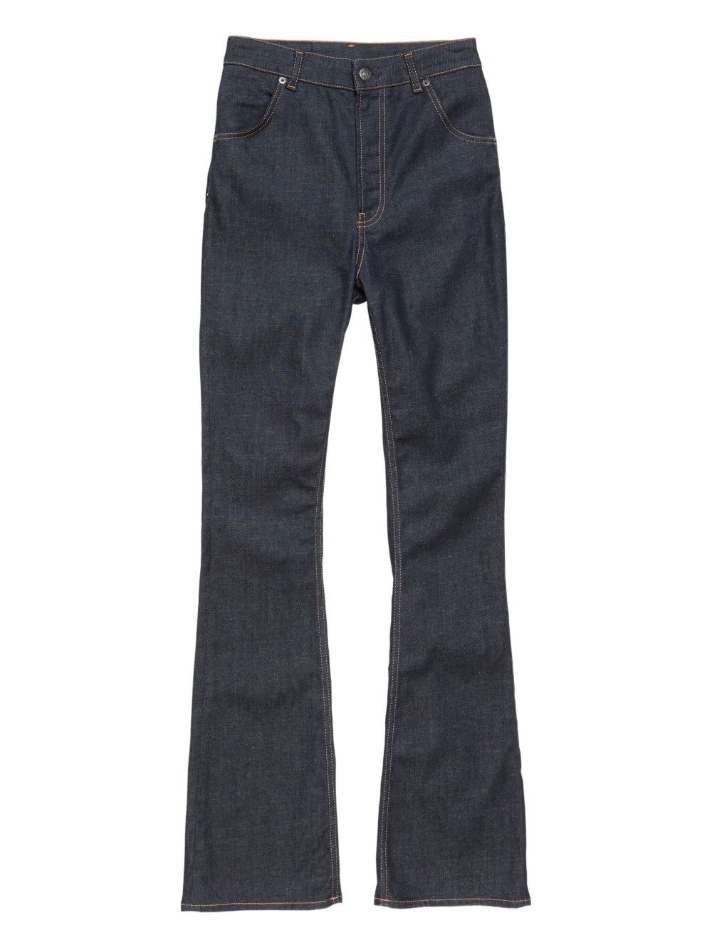 bow-detail flared trousers - 1
