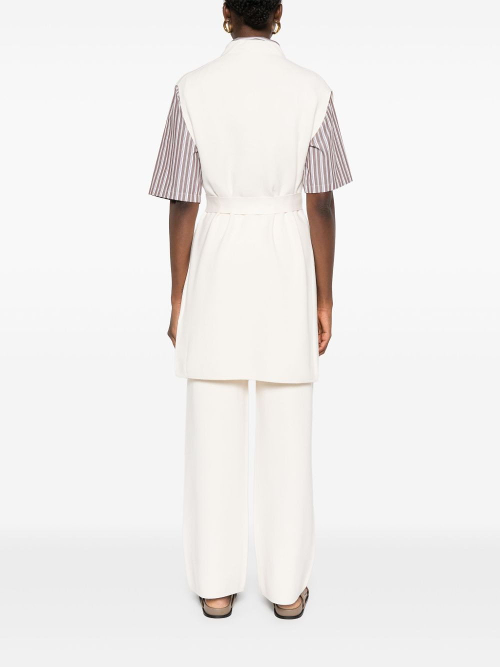 Max Mara Women Belted Long Vest - 3
