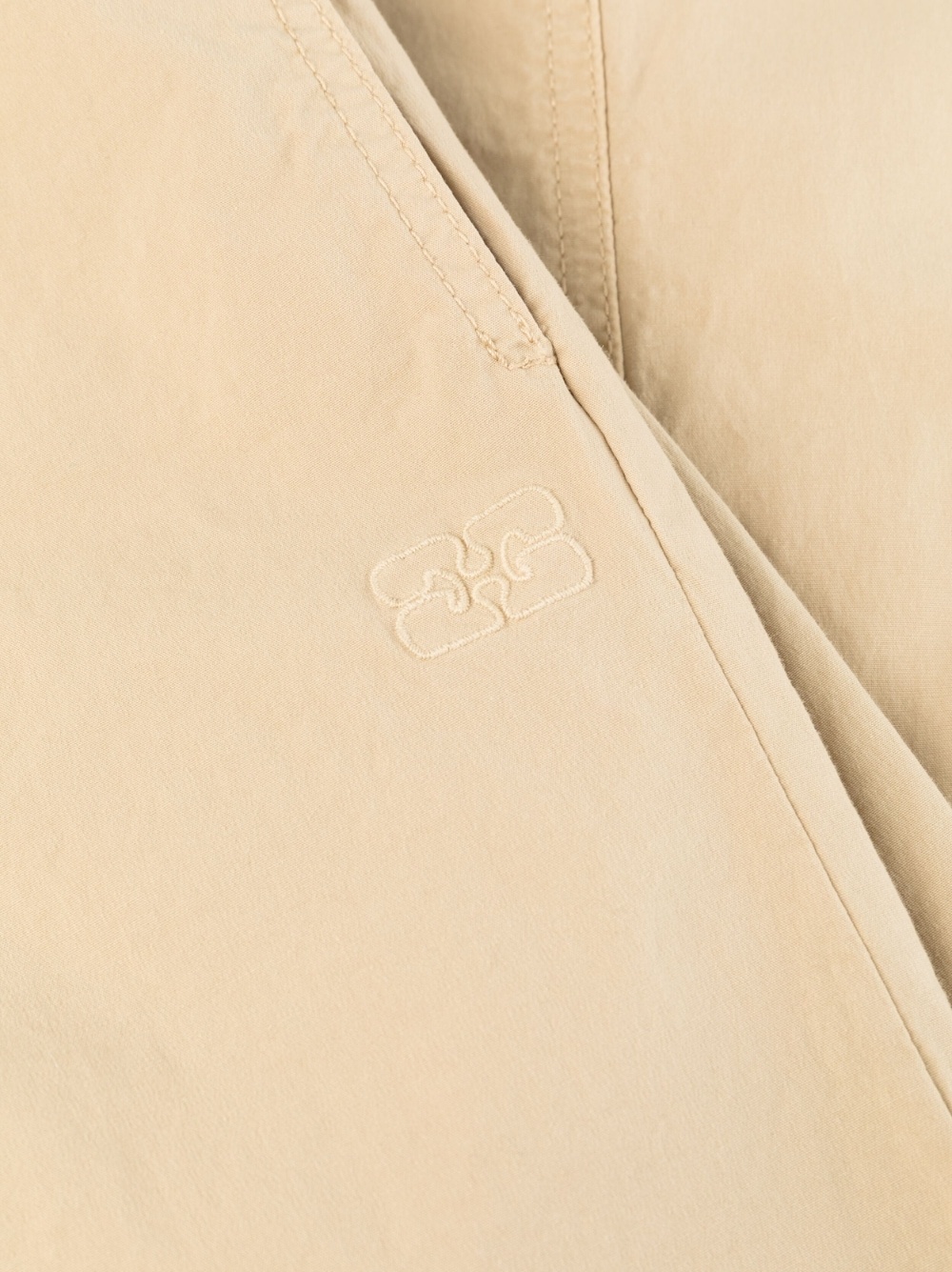 straight-leg organic cotton trousers - 6