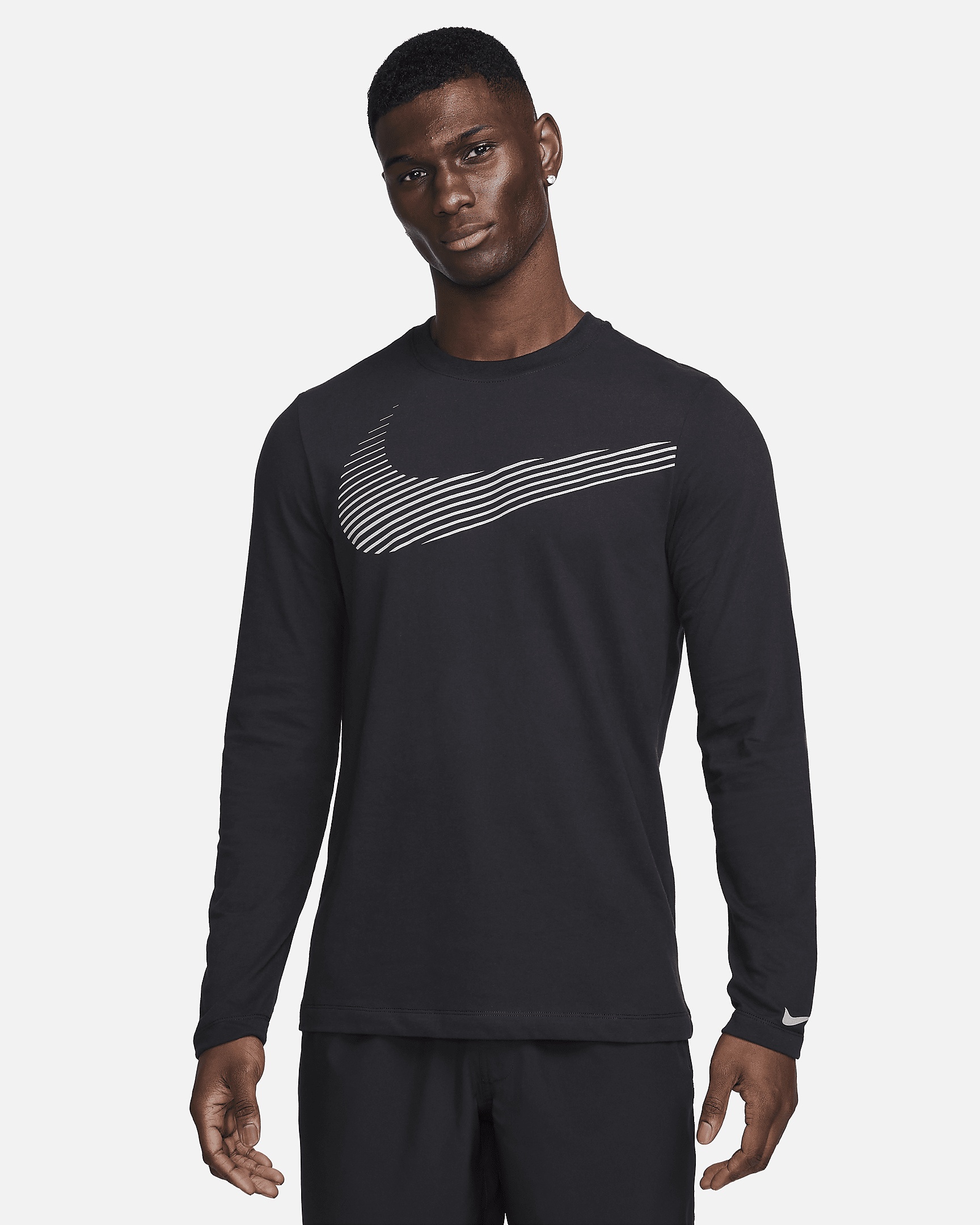 Nike Men's Dri-FIT Long-Sleeve Fitness T-Shirt - 1