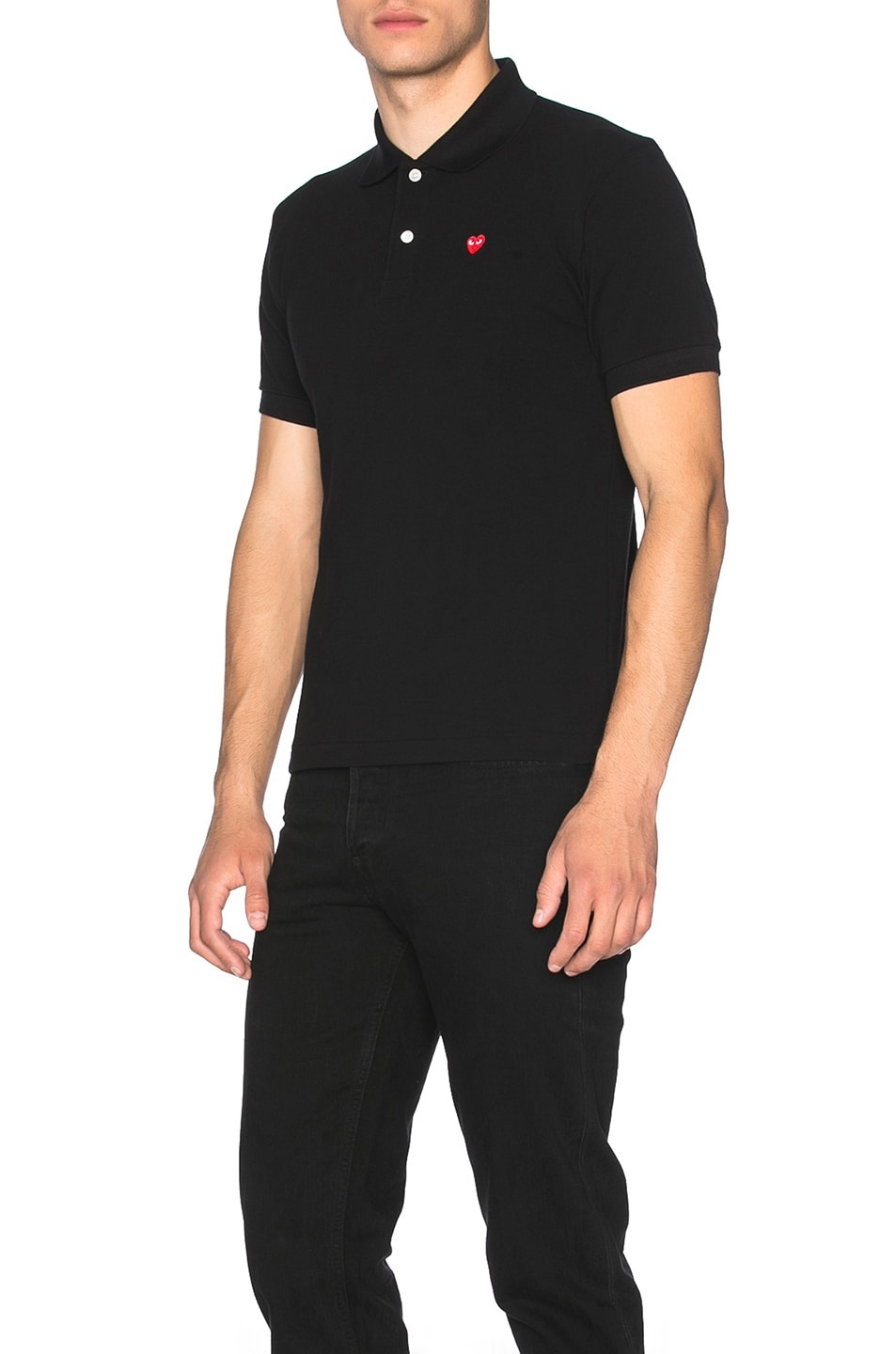Small Red Emblem Cotton Polo - 2