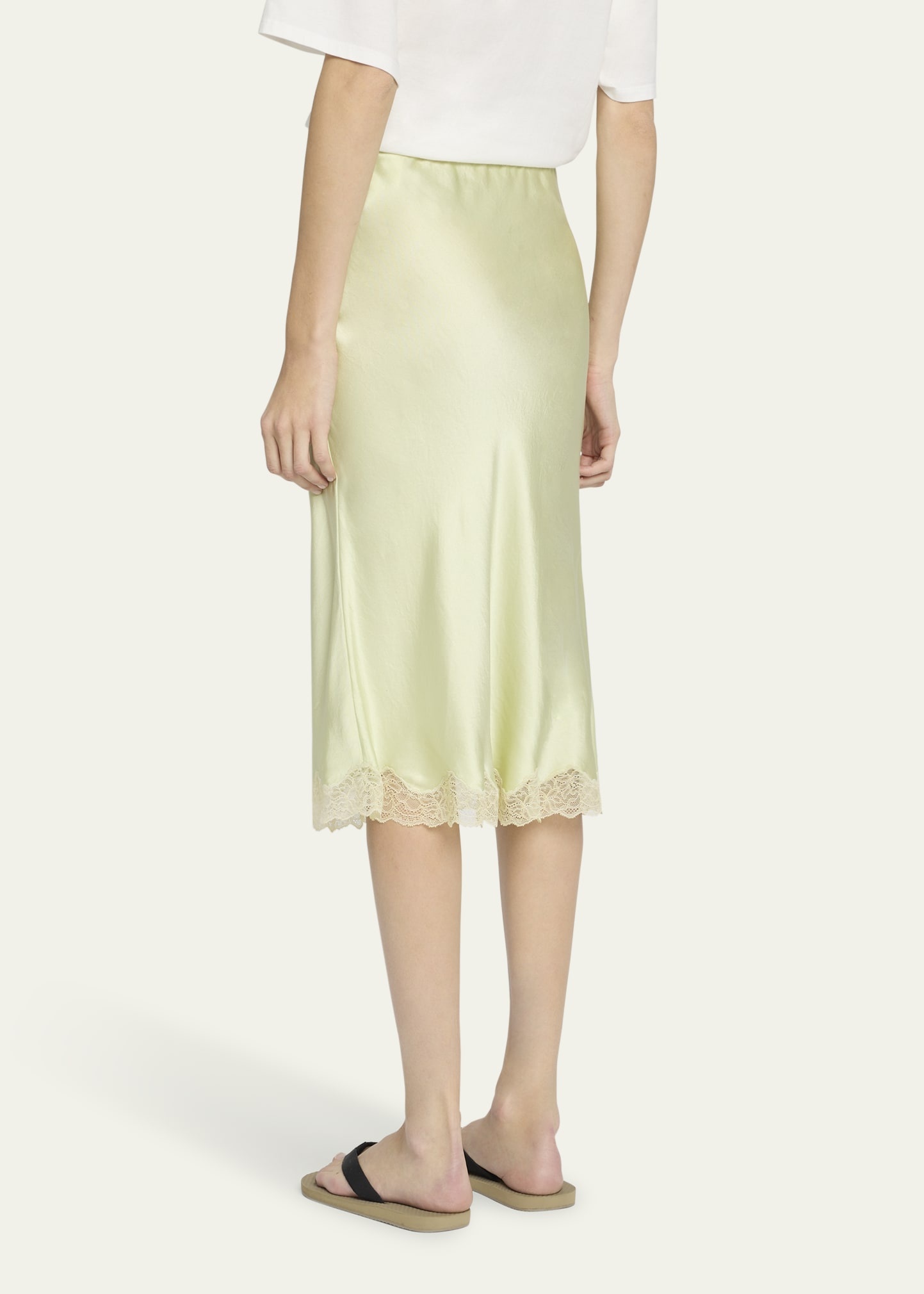 Irene Silk Slip Skirt - 3